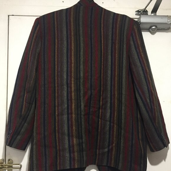VINTAGE PORTS INTERNATINAL WOOL STRIPED JACKETS SIZE 12 - Picture 4 of 10